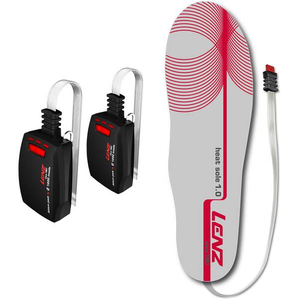 LENZ Heizsohlen set of heat sole 1.0+lithium pack insole rcB 1200