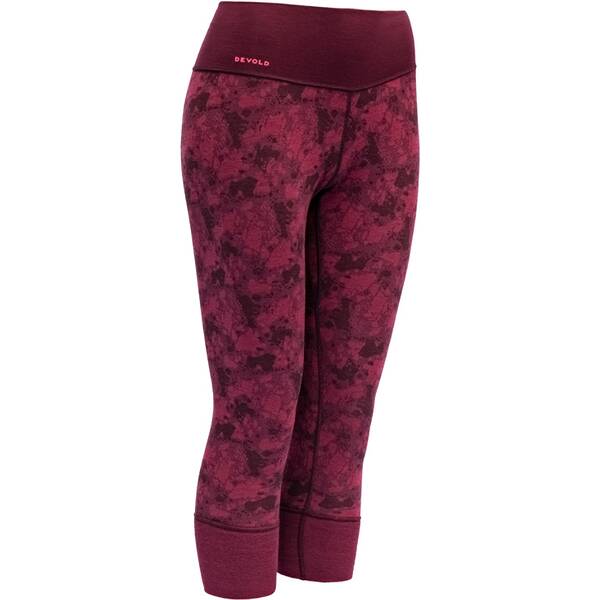 Devold - Women's Kvitegga 3/4 Long Johns - Yoga 3/4-Hose Gr S rot