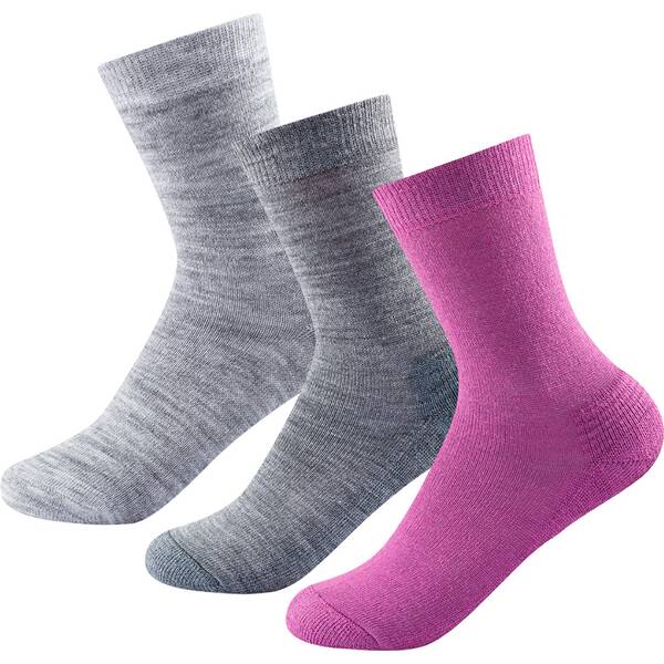 Devold - Daily Medium Woman Sock 3-Pack - Multifunktionssocken Gr 36-40 grau