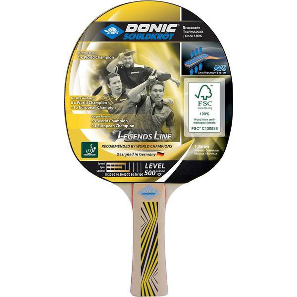 DONIC SCHILDKRÖT Tischtennisschläger LEGENDS 500 FSC