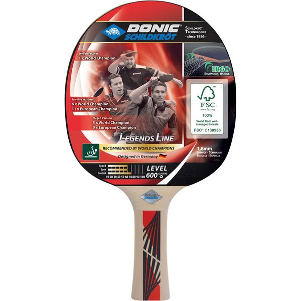 DONIC SCHILDKRÖT Tischtennischläger LEGENDS 600 FSC