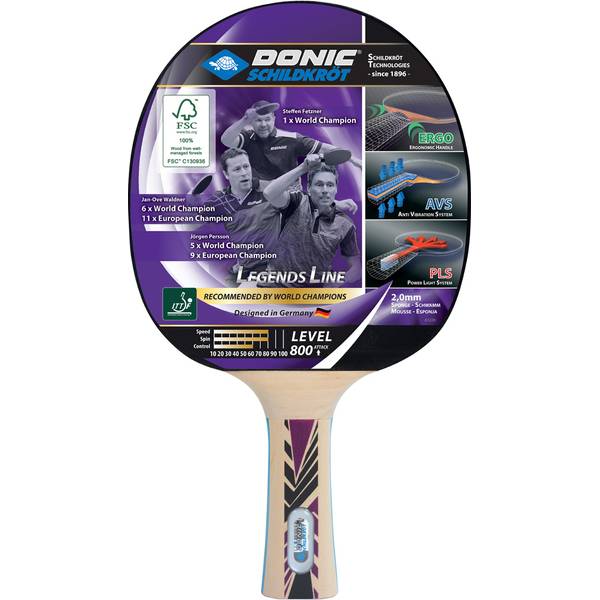 DONIC SCHILDKRÖT Tischtennisschläger LEGENDS 800 FSC