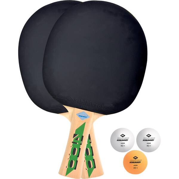 DONIC SCHILDKRÖT Donic-Schildkröt Tischtennis-Set Speedy Fetzner 400, 2 Schläger FSC Holz, 3 Bälle i