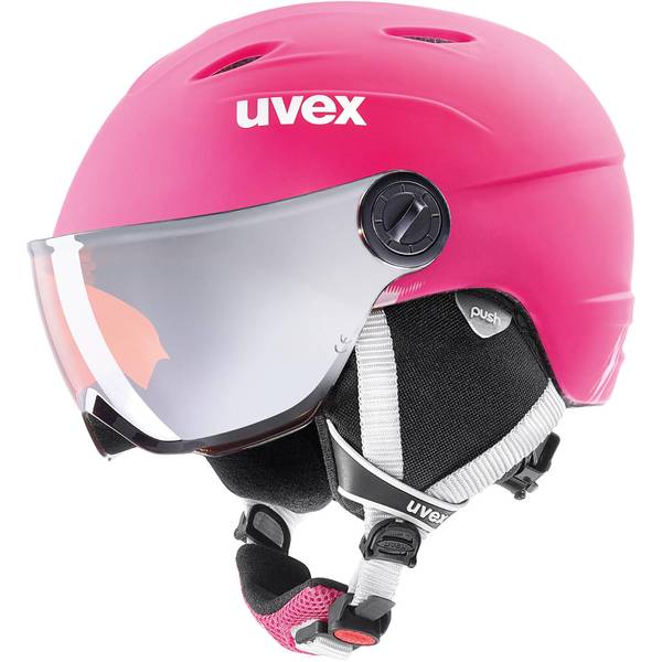 UVEX Kinder Skihelm junior visor pro