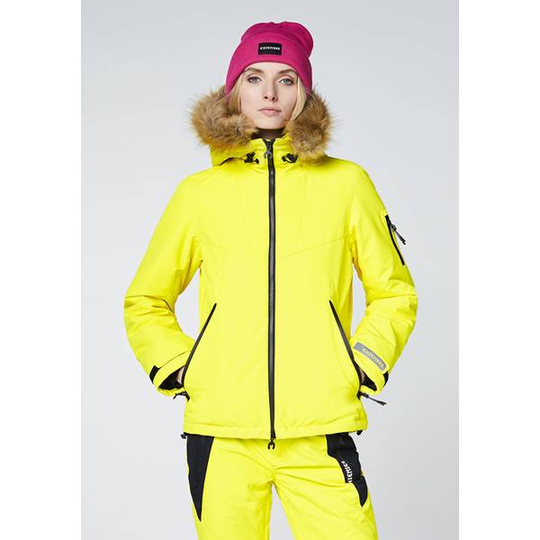 CHIEMSEE Outdoorjacke wattiert und mit Kunstfellbesatz