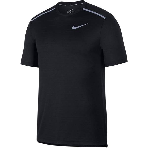 NIKE Herren Laufshirt Dry Miler Kurzarm