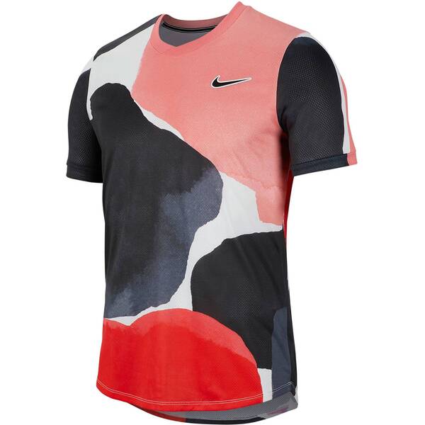 NIKE Herren Tennisshirt Court Challenger Kurzarm
