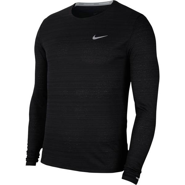 NIKE Herren Laufshirt Dri-FIT Miler Langarm