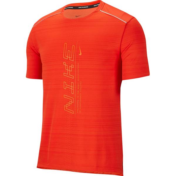 NIKE Herren Laufshirt Dri-FIT Miler Kurzarm
