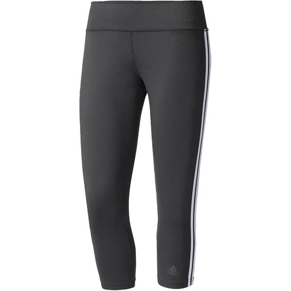 ADIDAS Damen Trainingshose / Fitnesshose D2M Three-Quarter 3-Streifen Tight