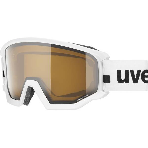 Uvex Skibrille athletic P white mat dl/pola-clear