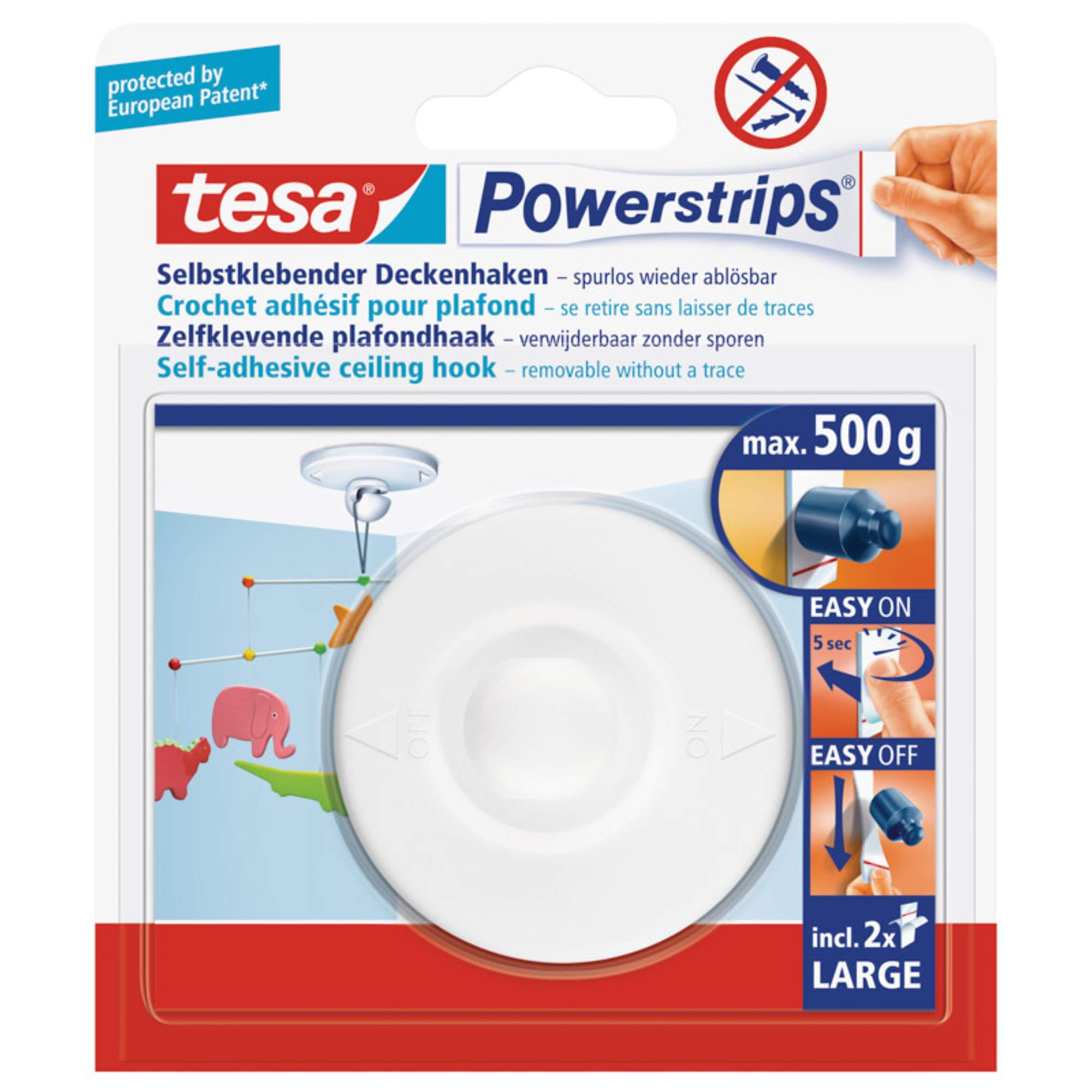 Tesa POWERSTRIPS DECKENHAKEN