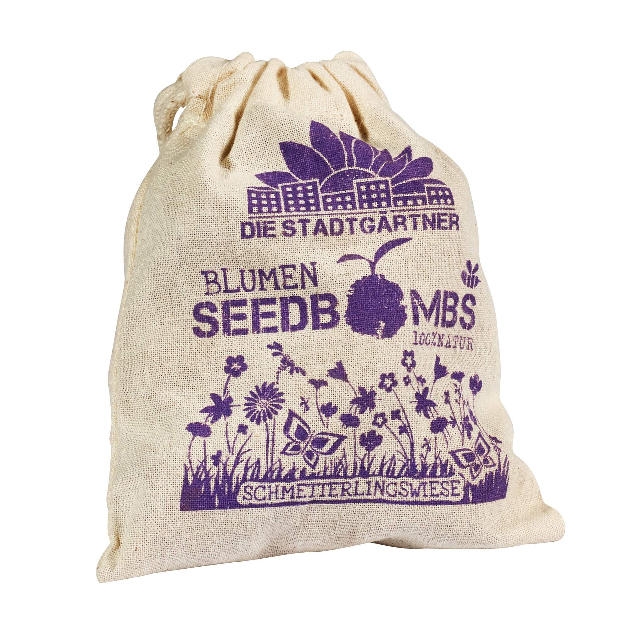 Die Stadtgärtner SEEDBOMBS 8ER JUTEBEUTEL GÄNSEBLÜMCHEN