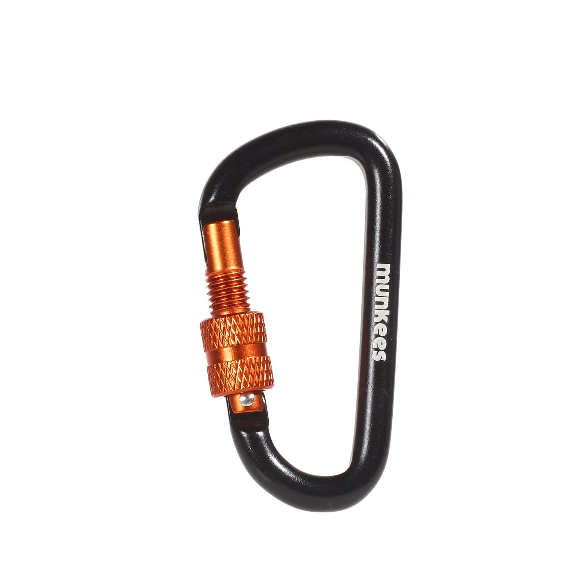 munkees KARABINER D-FORM SCHRAUBVERSCHLUSS - 6 X 60 MM