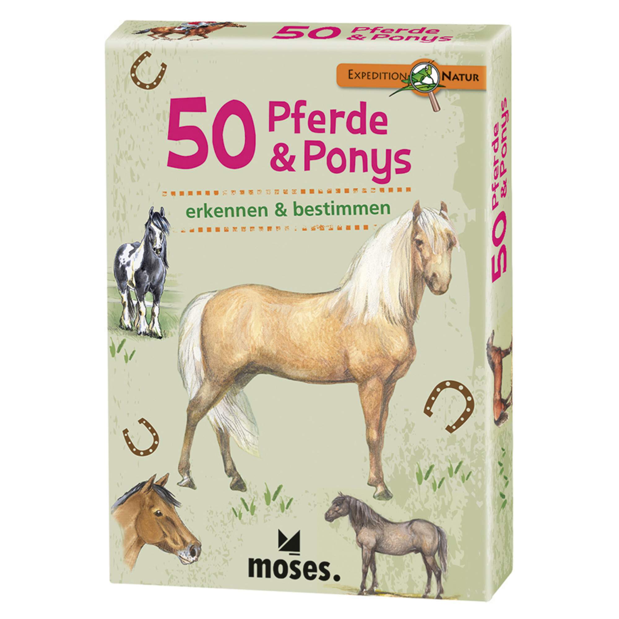 Moses Verlag EXPEDITION NATUR 50 PFERDE & PONYS
