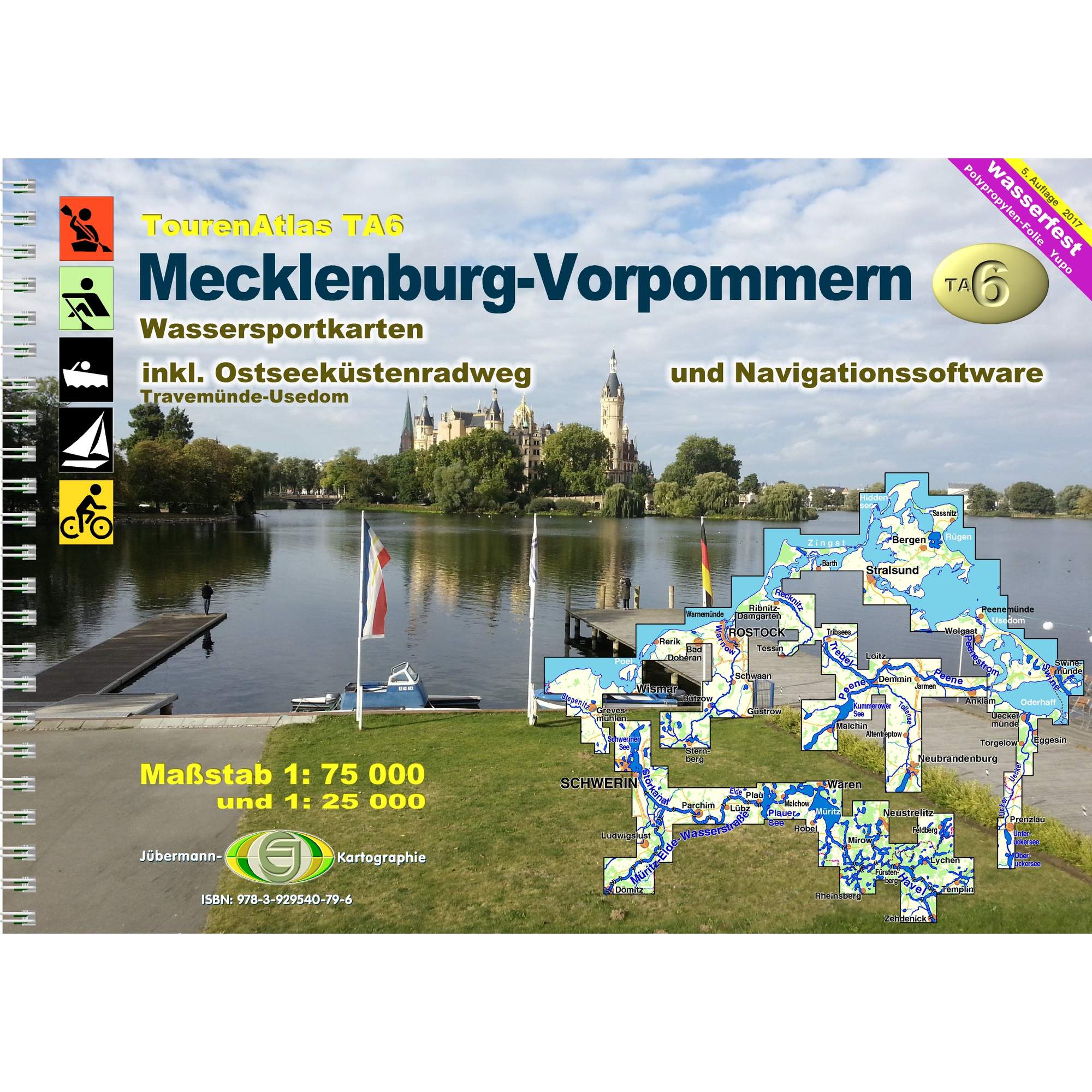 TOURENATLAS TA6 WASSERWANDERN 06 MECKLENBURG-VORPOMMERN