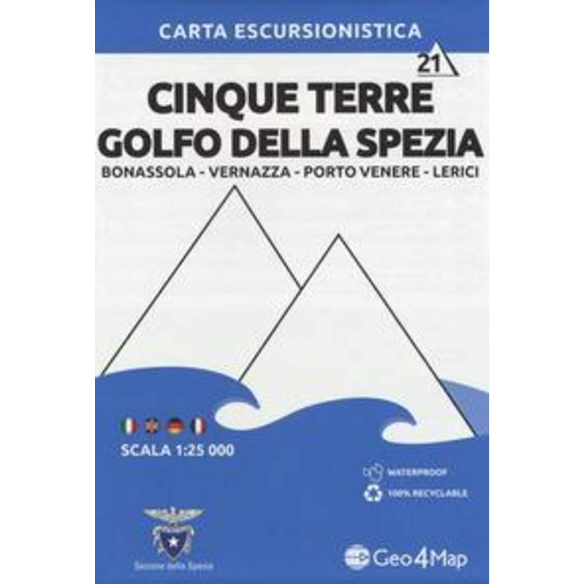Cinque Terre / Golfo Della Spezia 1 : 25.000