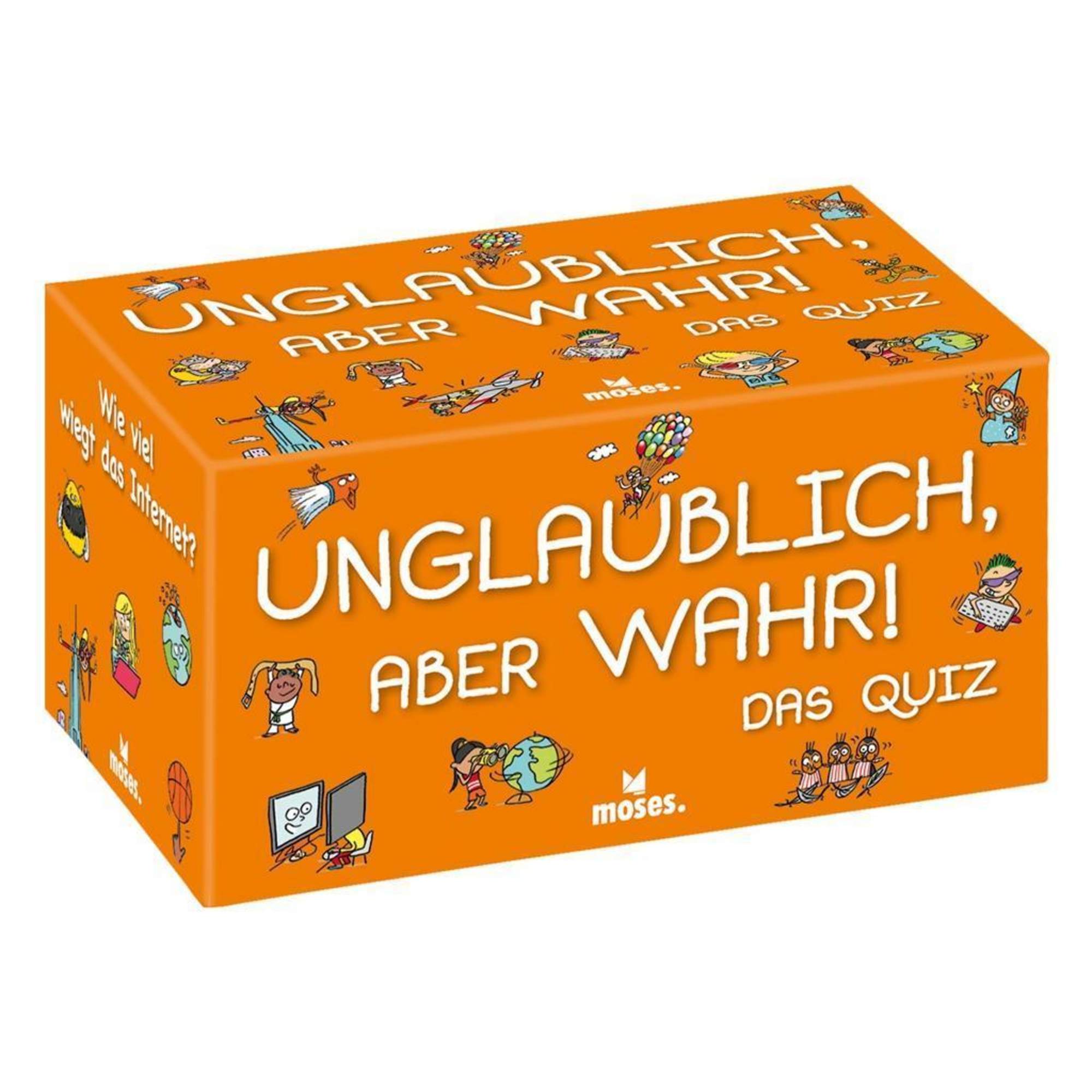 Moses Verlag UNGLAUBLICH, ABER WAHR! DAS QUIZ