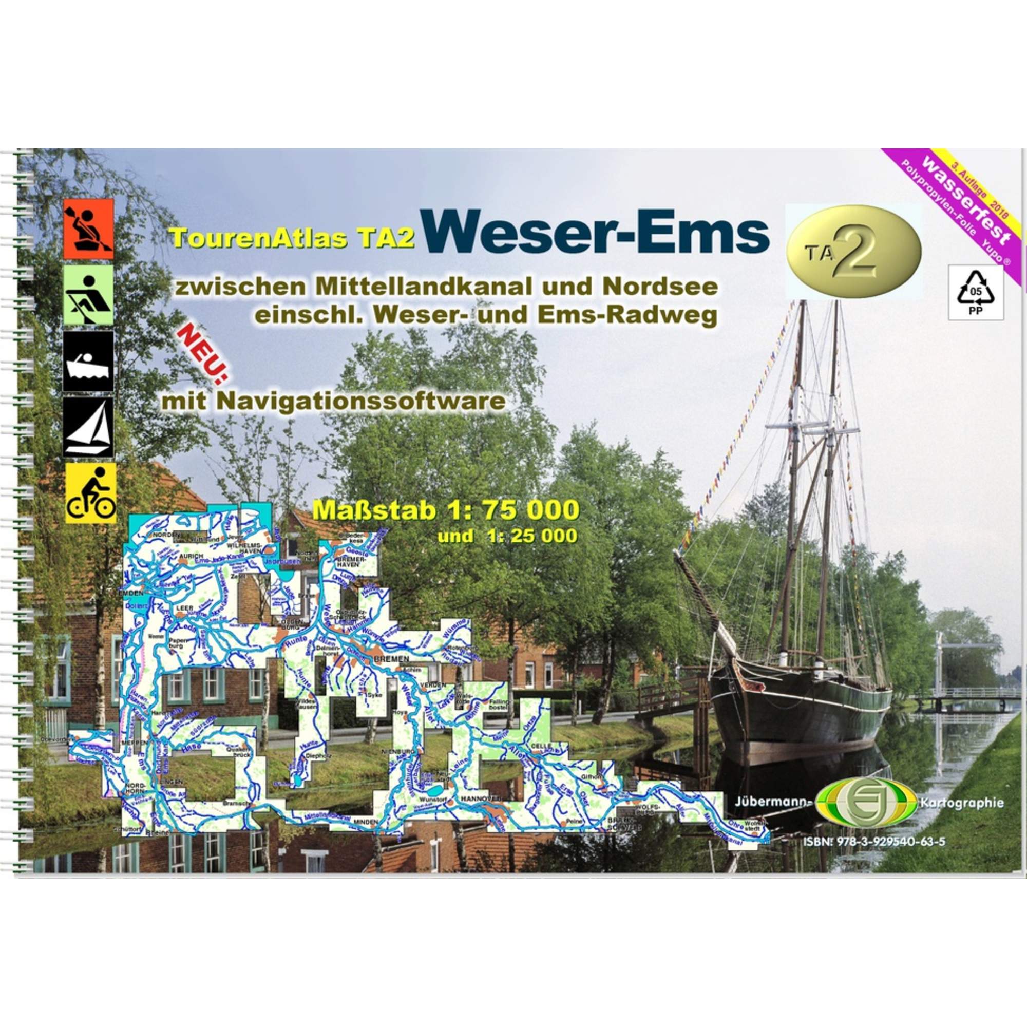 TOURENATLAS TA2 WASSERWANDERN 02 WESER-EMS