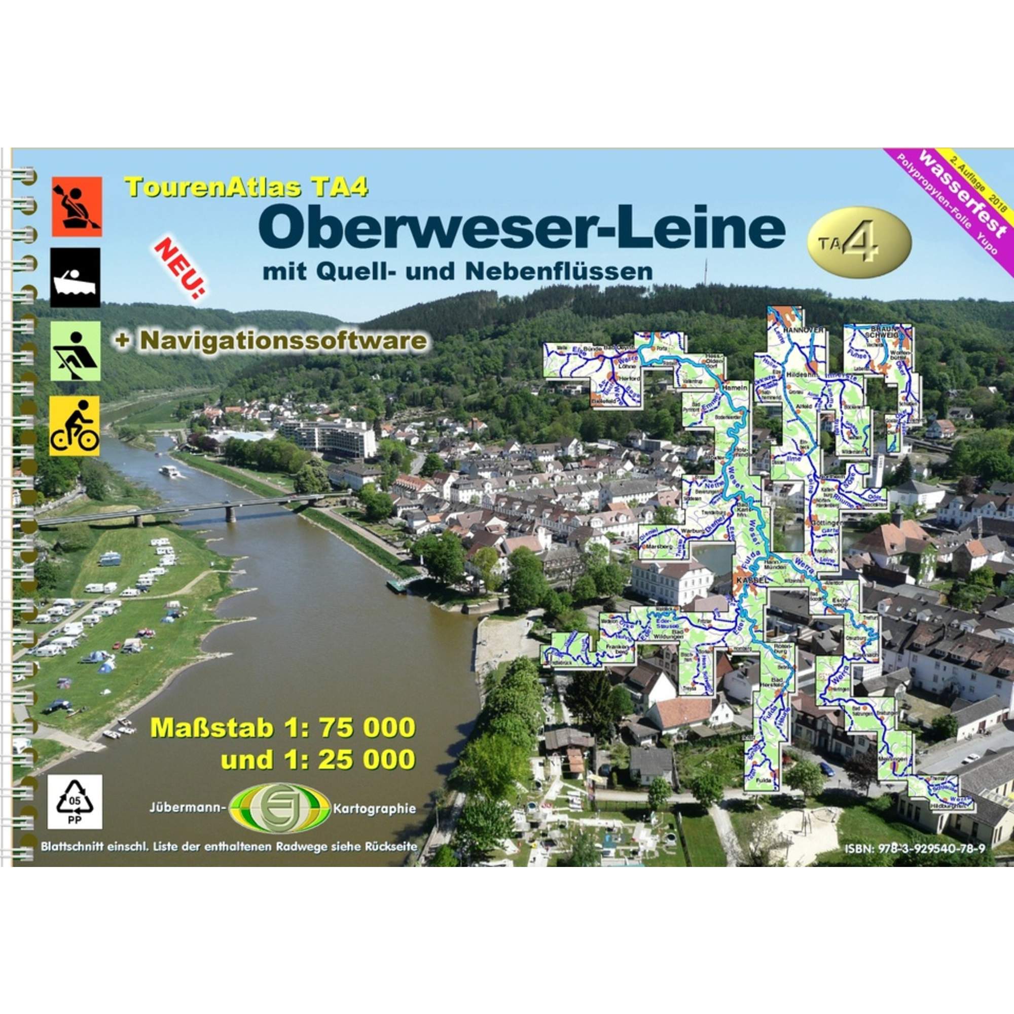 TOURENATLAS TA4 WASSERWANDERN 04 OBERWESER-LEINE