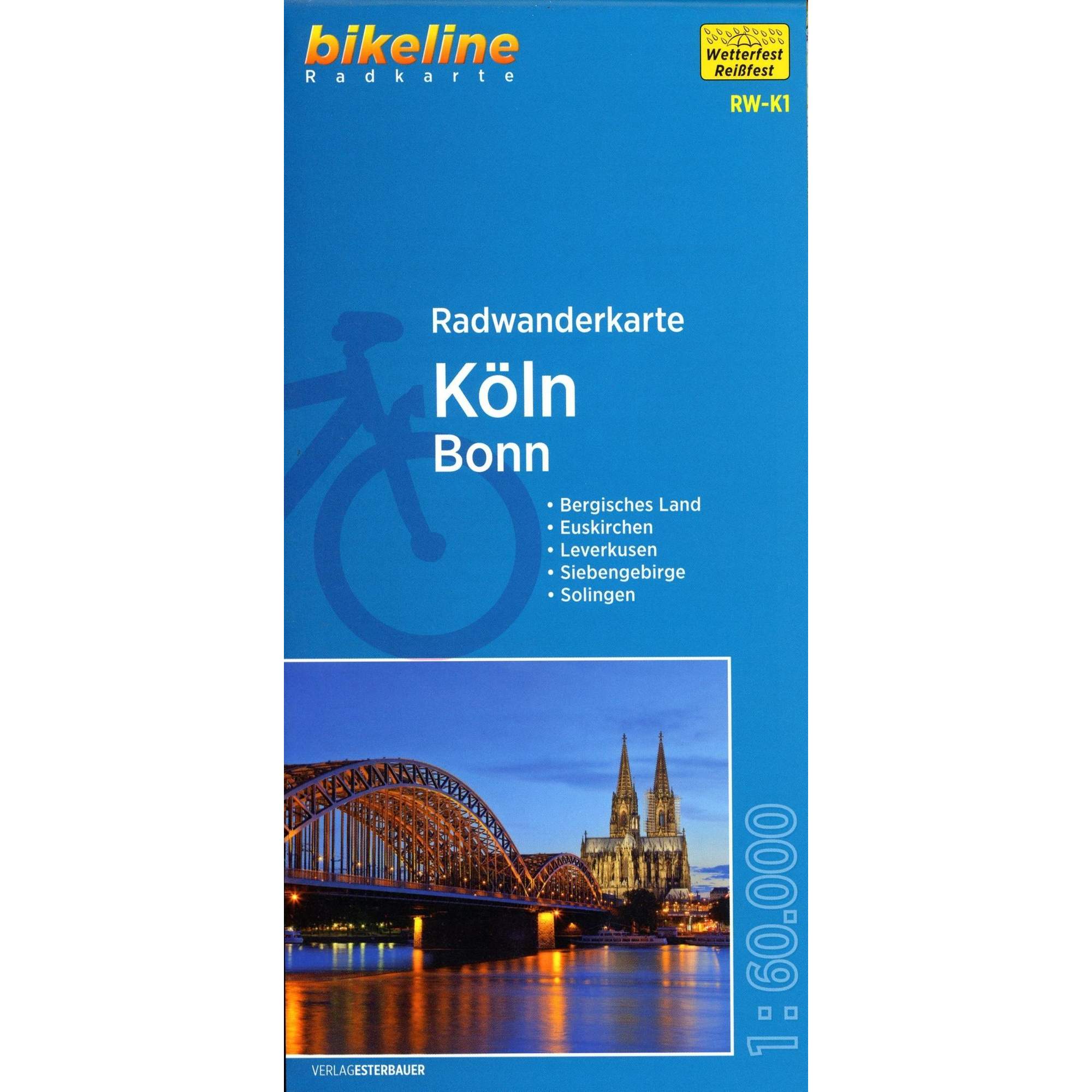Bikeline Radwanderkarte Köln / Bonn 1 : 60 000