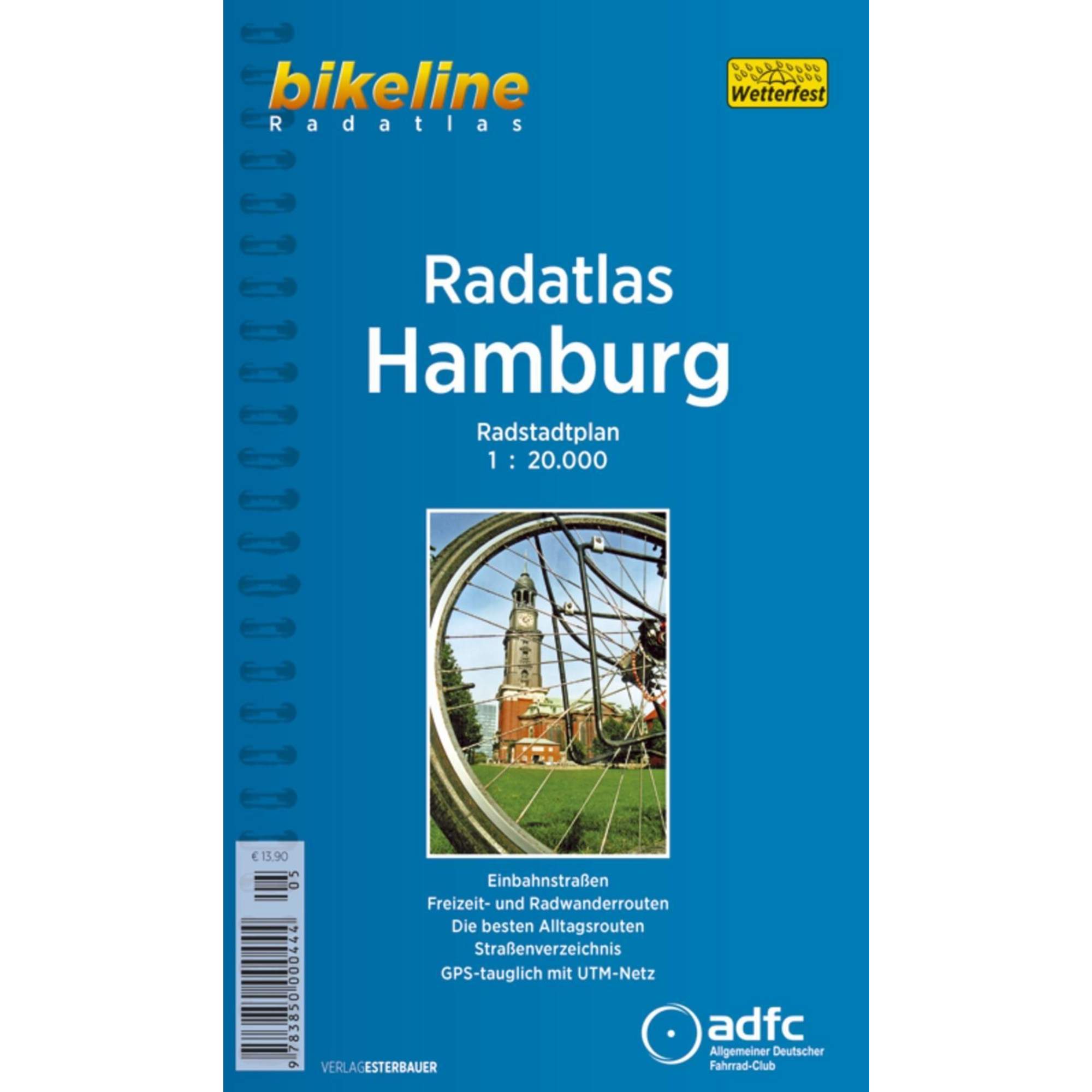 Bikeline Radatlas Hamburg 1 : 20 000