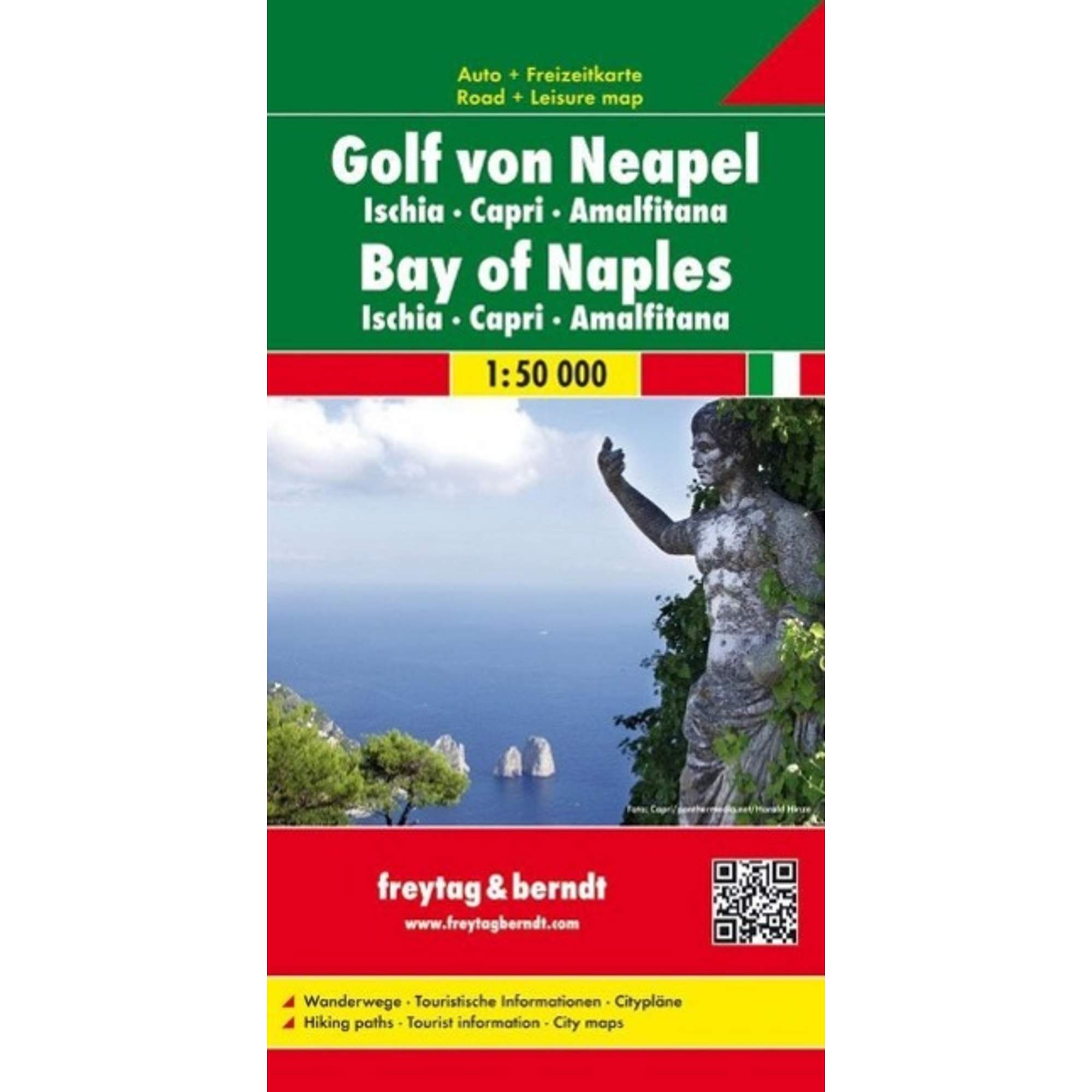 Golf von Neapel - Ischia - Capri - Amalfitana 1 : 50 000 Autokarte