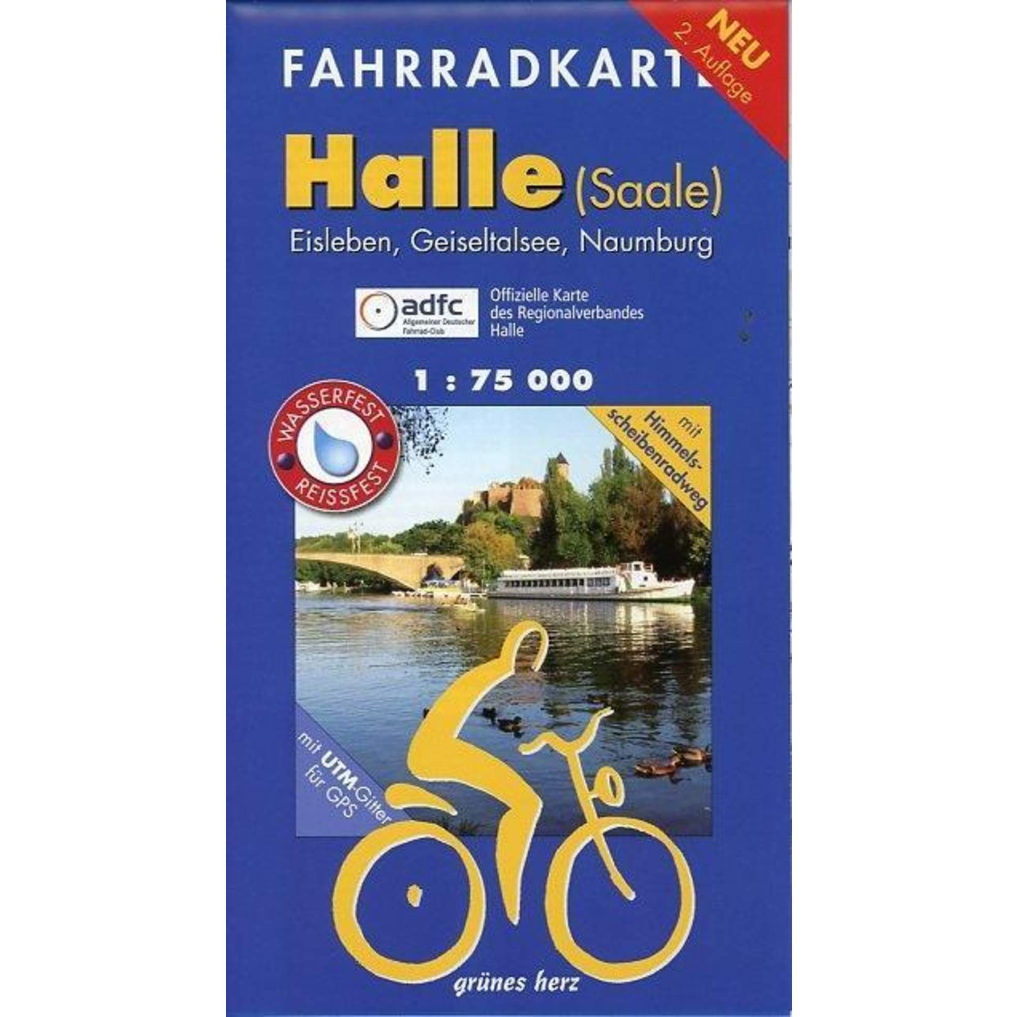 Halle (Saale) 1 : 75 000 Fahrradkarte