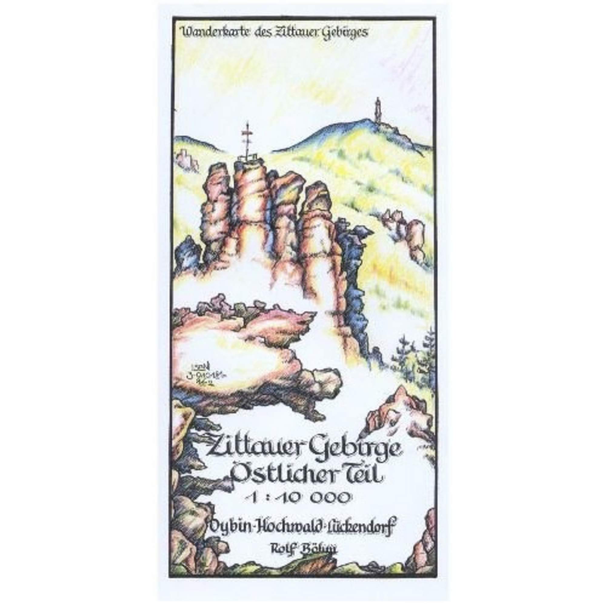 Zittauer Gebirge Östlicher Teil 1:10 000