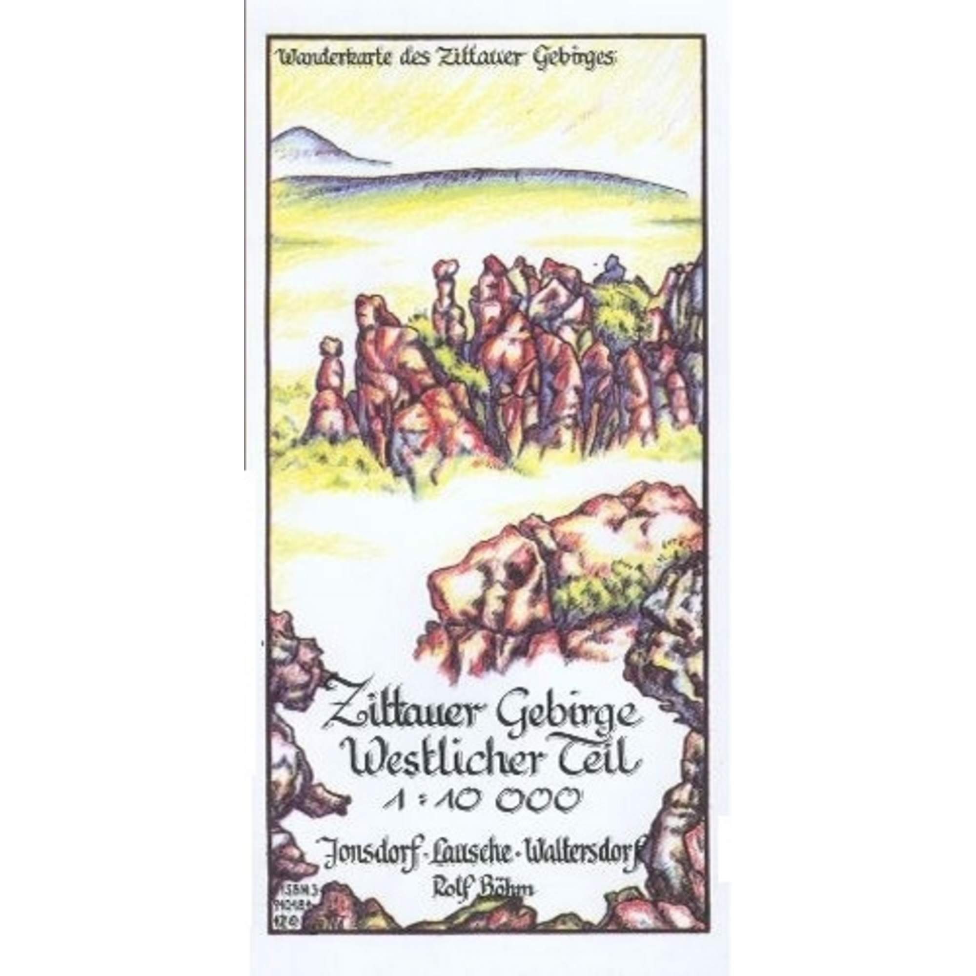 Zittauer Gebirge Westlicher Teil 1 : 10 000