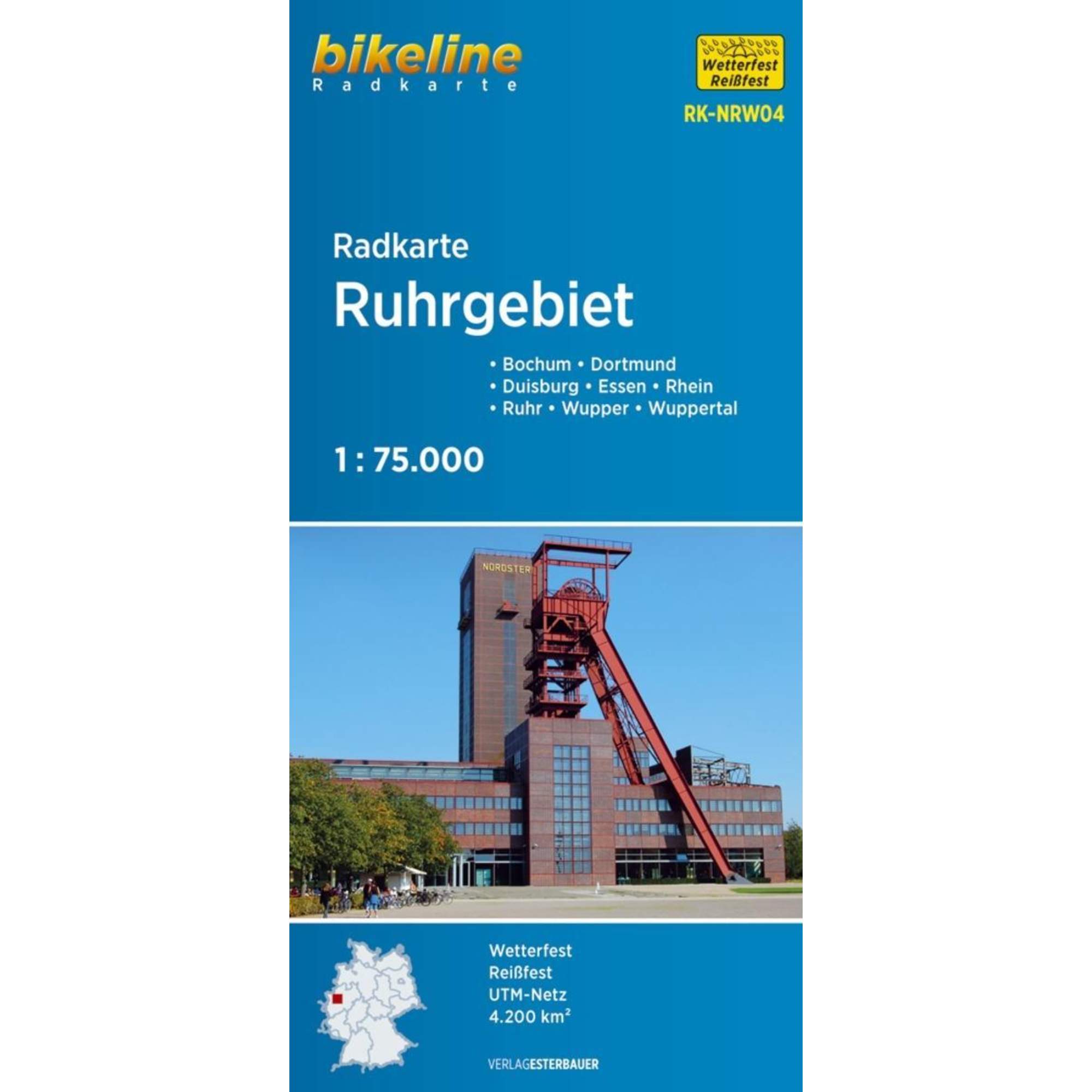 Bikeline Radkarte Deutschland Ruhrgebiet 1 : 75 000 (RK-NRW04)