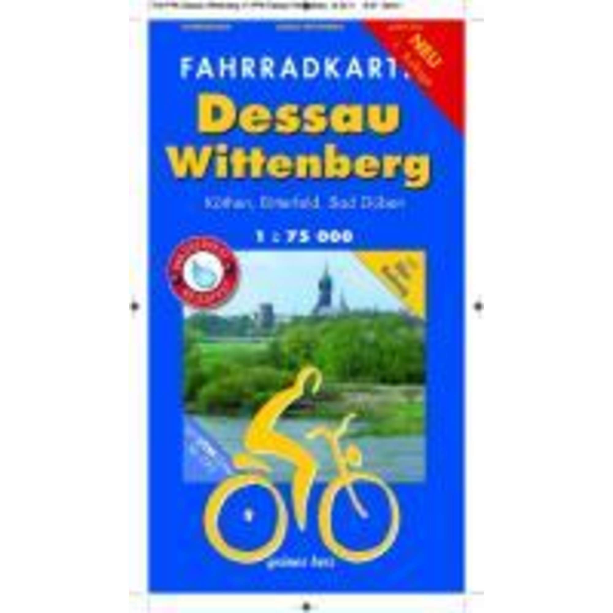 Fahrradkarte Dessau, Wittenberg 1 : 75 000