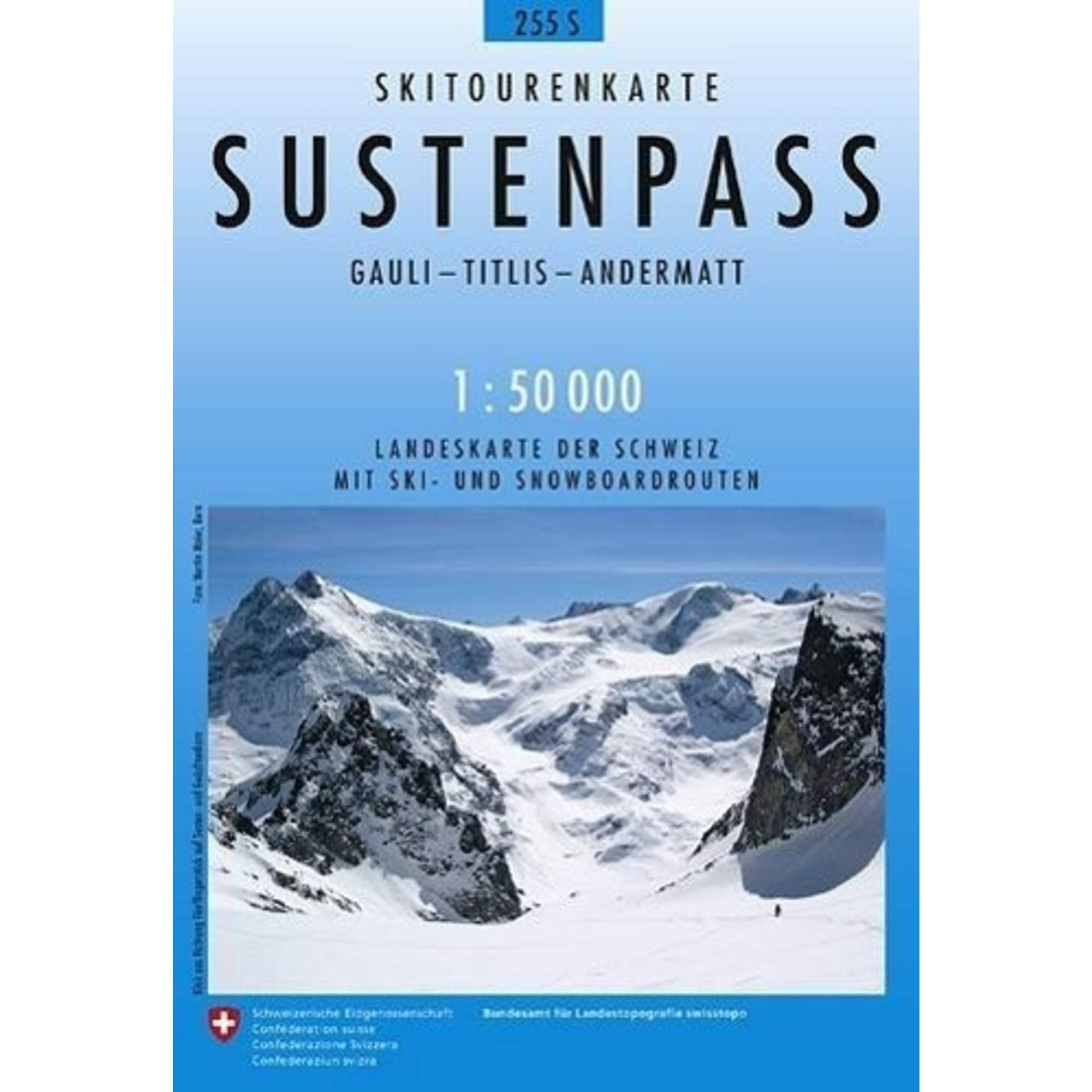 Swisstopo 1 : 50 000 Sustenpass Ski