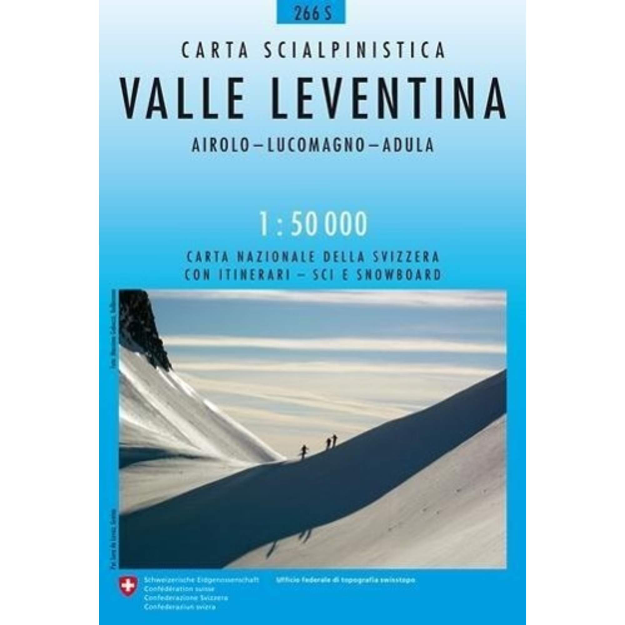 Swisstopo 1 : 50 000 Valle Leventina Ski
