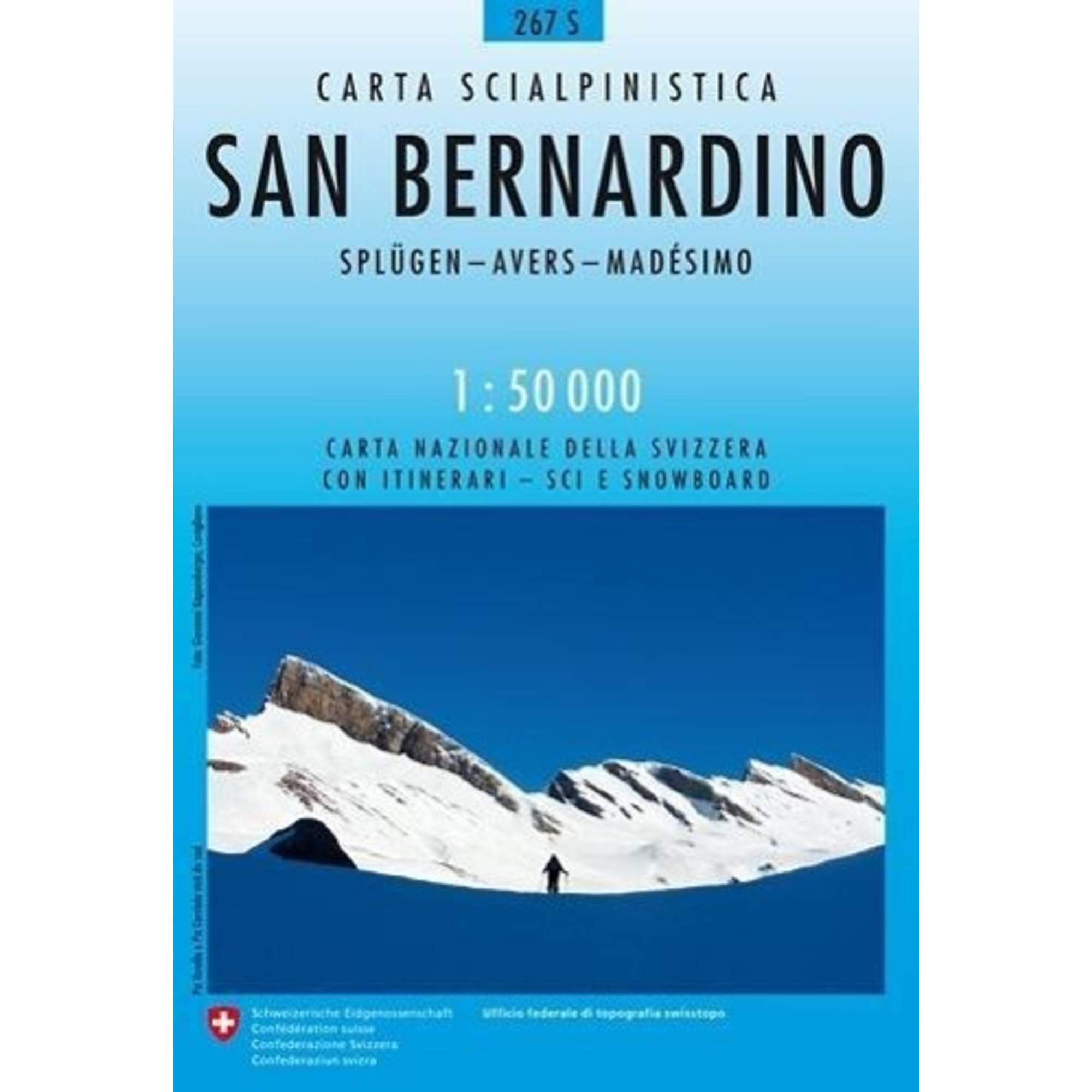 Swisstopo 1 : 50 000 San Bernardino Ski