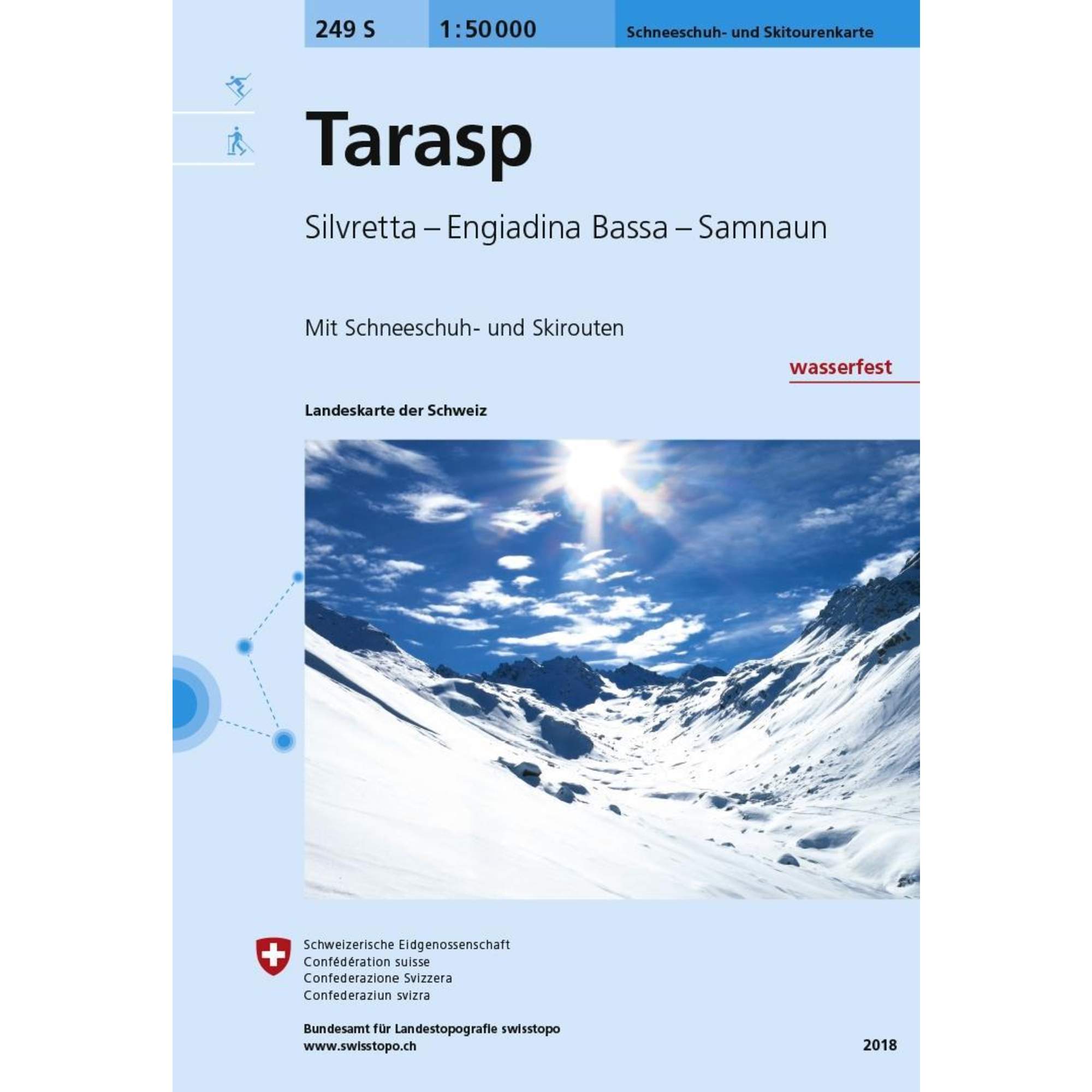 Swisstopo 1 : 50 000 Tarasp Ski