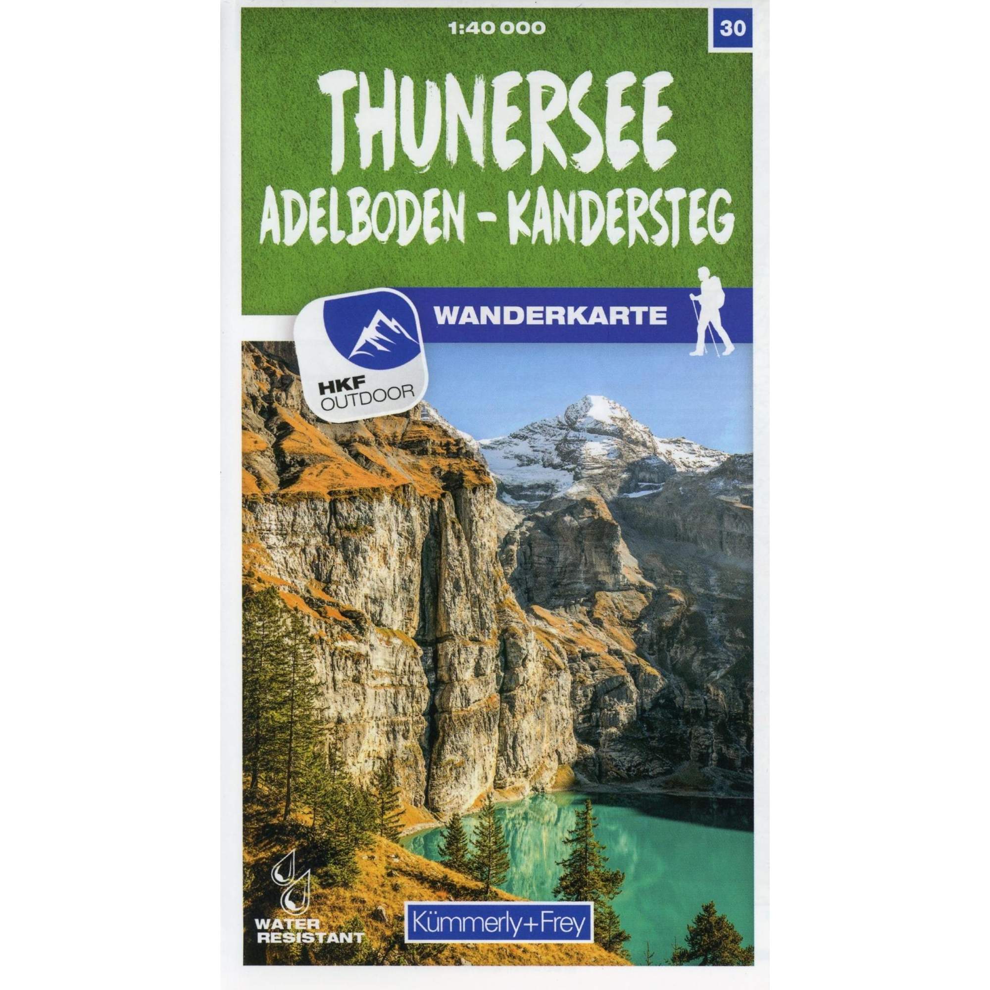 Thunersee / Adelboden - Kandersteg 30 Wanderkarte 1:40 000 matt laminiert
