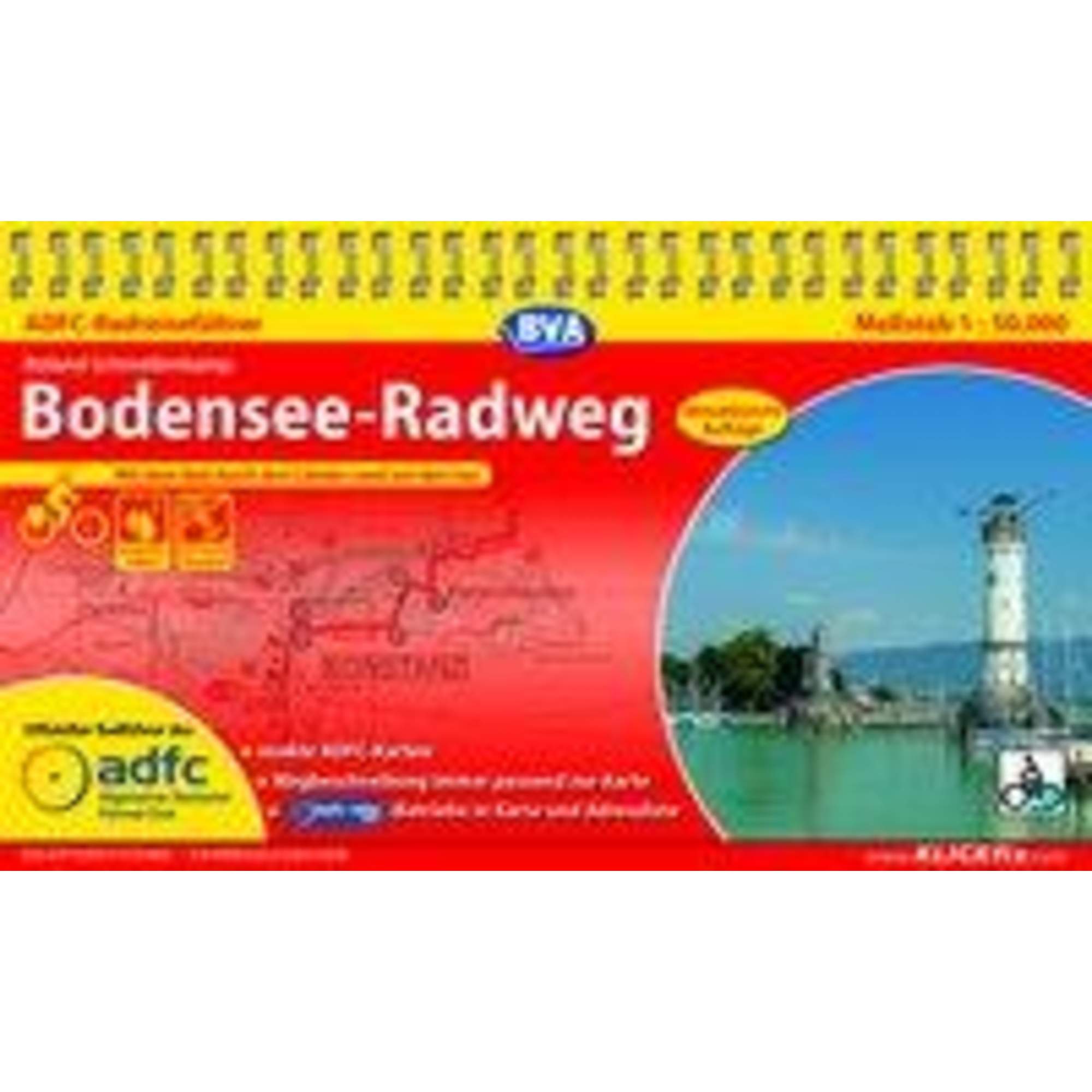 ADFC-Radreiseführer Bodensee-Radweg 1:50.000 praktische Spiralbindung, reiß- und wetterfest, GPS-Tracks Download