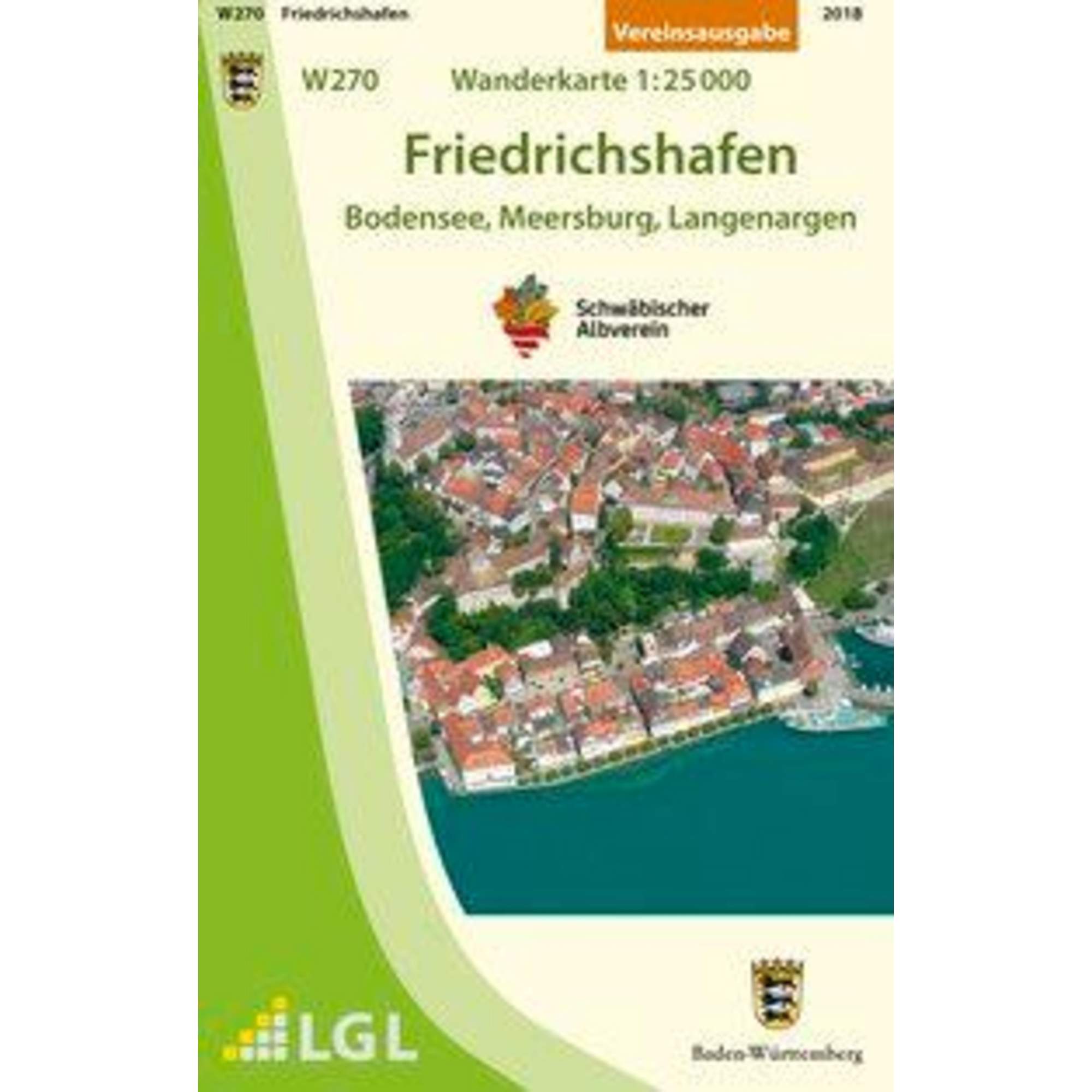 Friedrichshafen - Bodensee, Meersburg, Langenargen 1 : 25 000