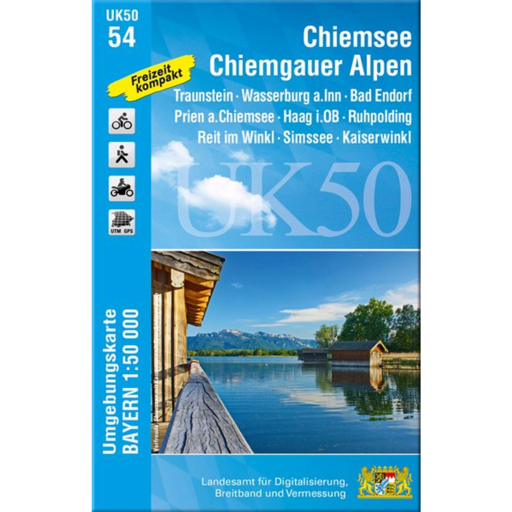 Chiemsee - Chiemgauer Alpen 1 : 50 000 (UK50-54)