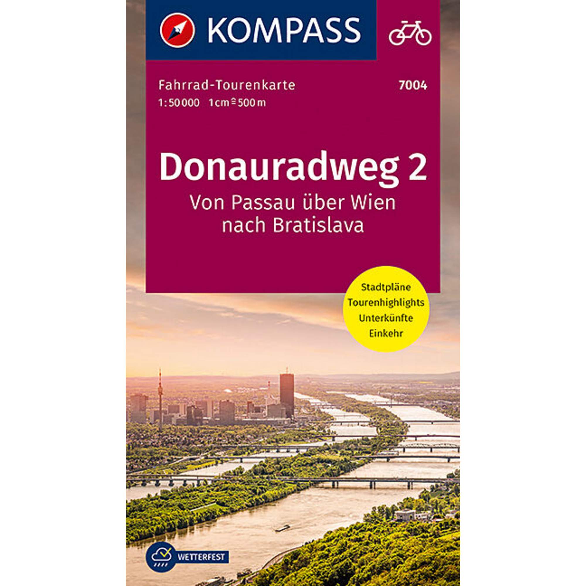 FAHRRAD-TOURENKARTE DONAURADWEG 2