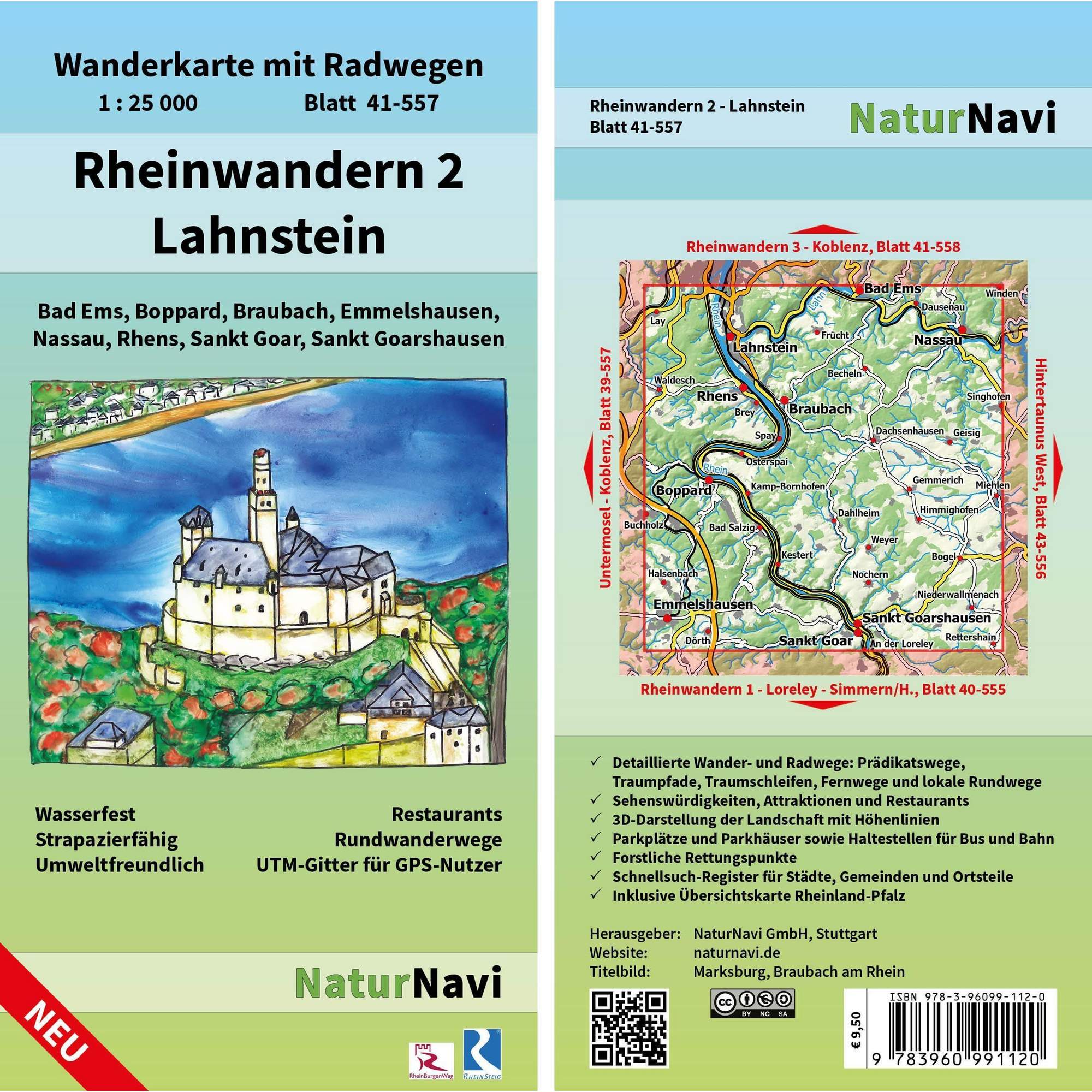 RHEINWANDERN 2 - LAHNSTEIN 1:25 000
