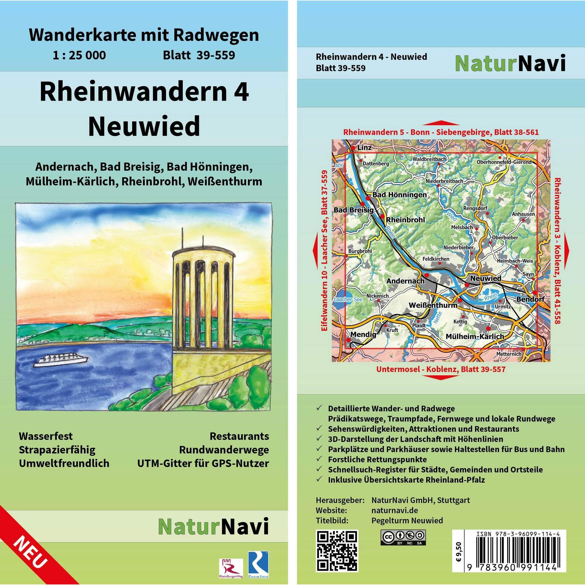 RHEINWANDERN 4 - NEUWIED 1:25 000