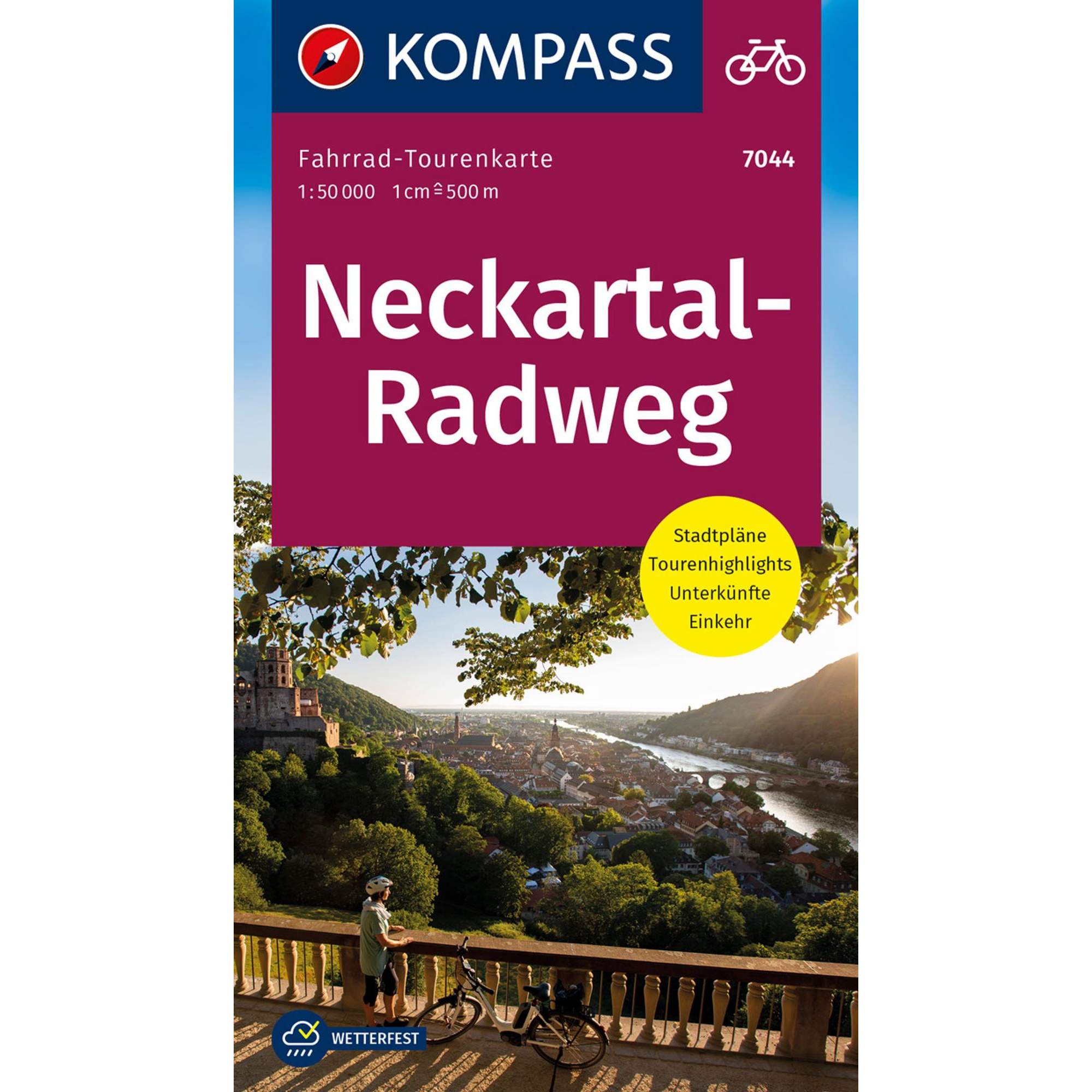 FAHRRAD-TOURENKARTE NECKARTAL-RADWEG 1:50 000