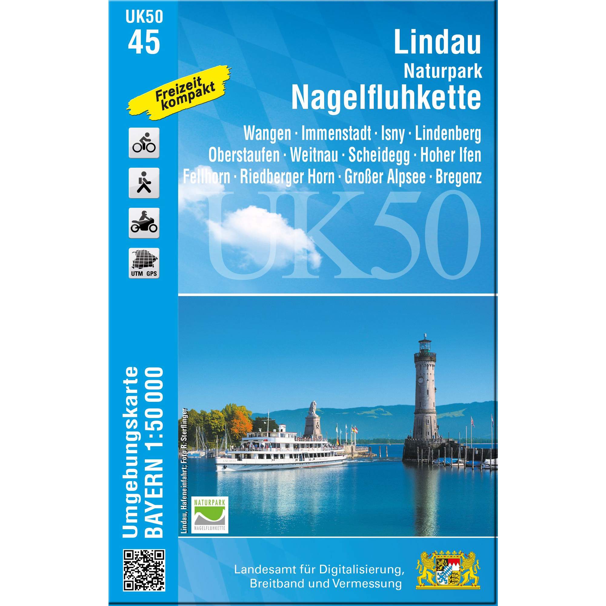 LINDAU, NATURPARK NAGELFLUHKETTE 1:50000 (UK50-45)