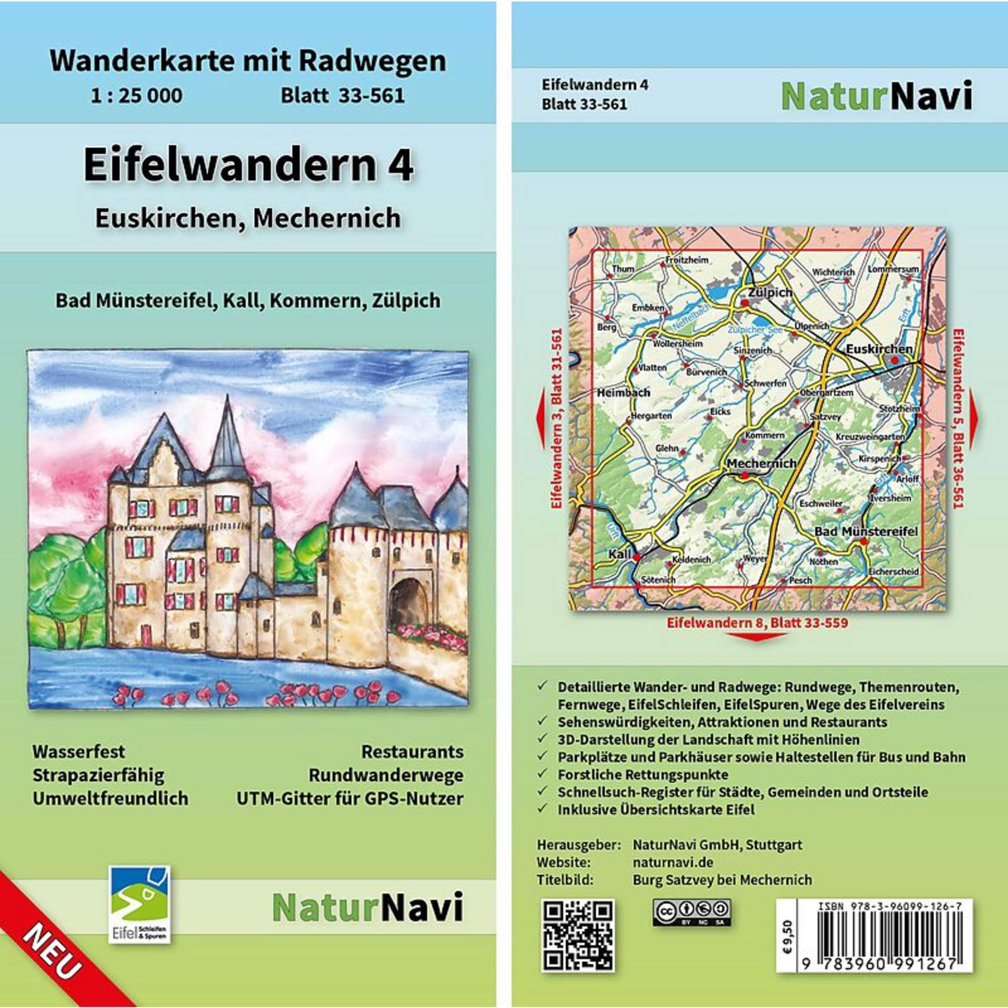 EIFELWANDERN 4 - EUSKIRCHEN, MECHERNICH 1 : 25 000