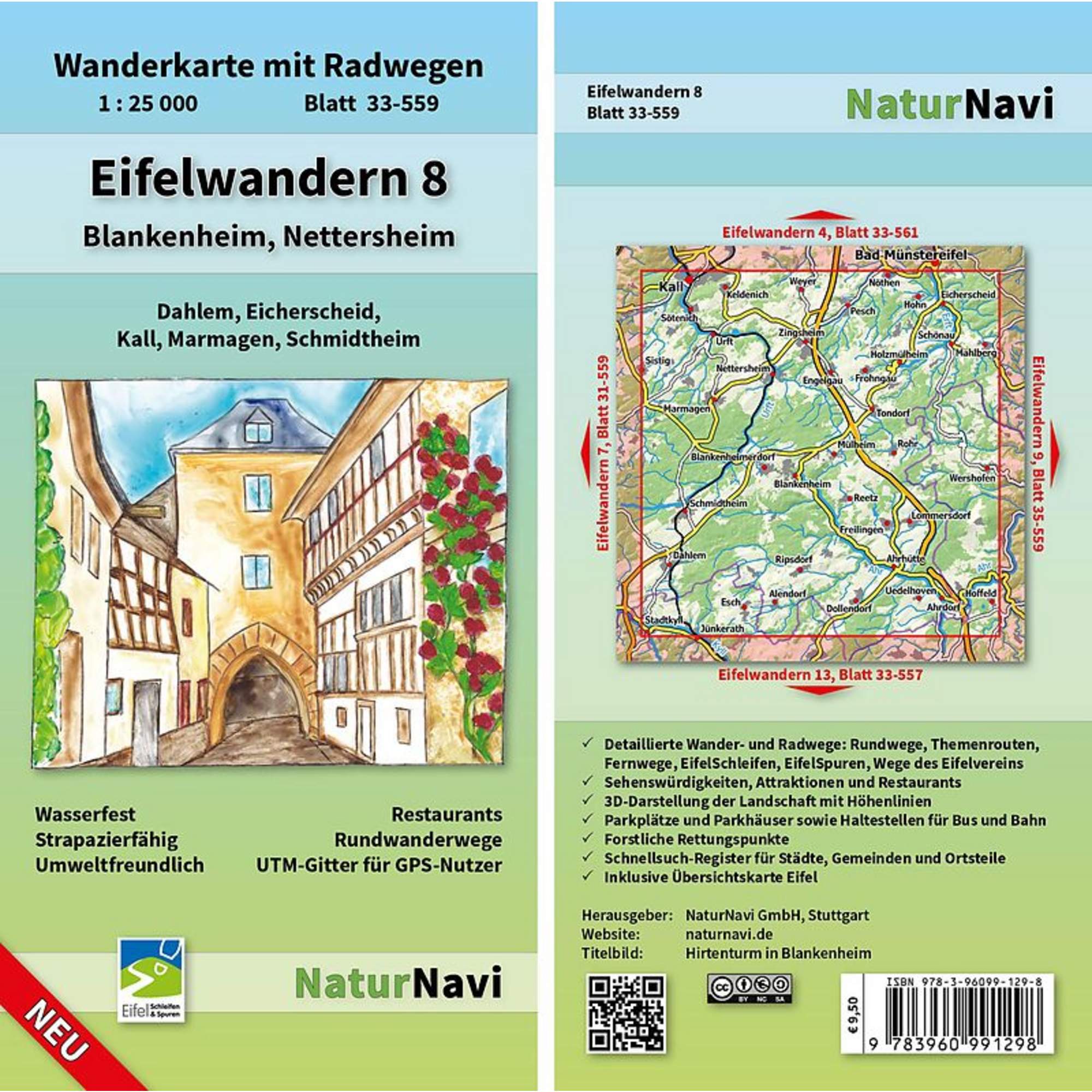 EIFELWANDERN 8 - BLANKENHEIM, NETTERSHEIM 1 : 25 000