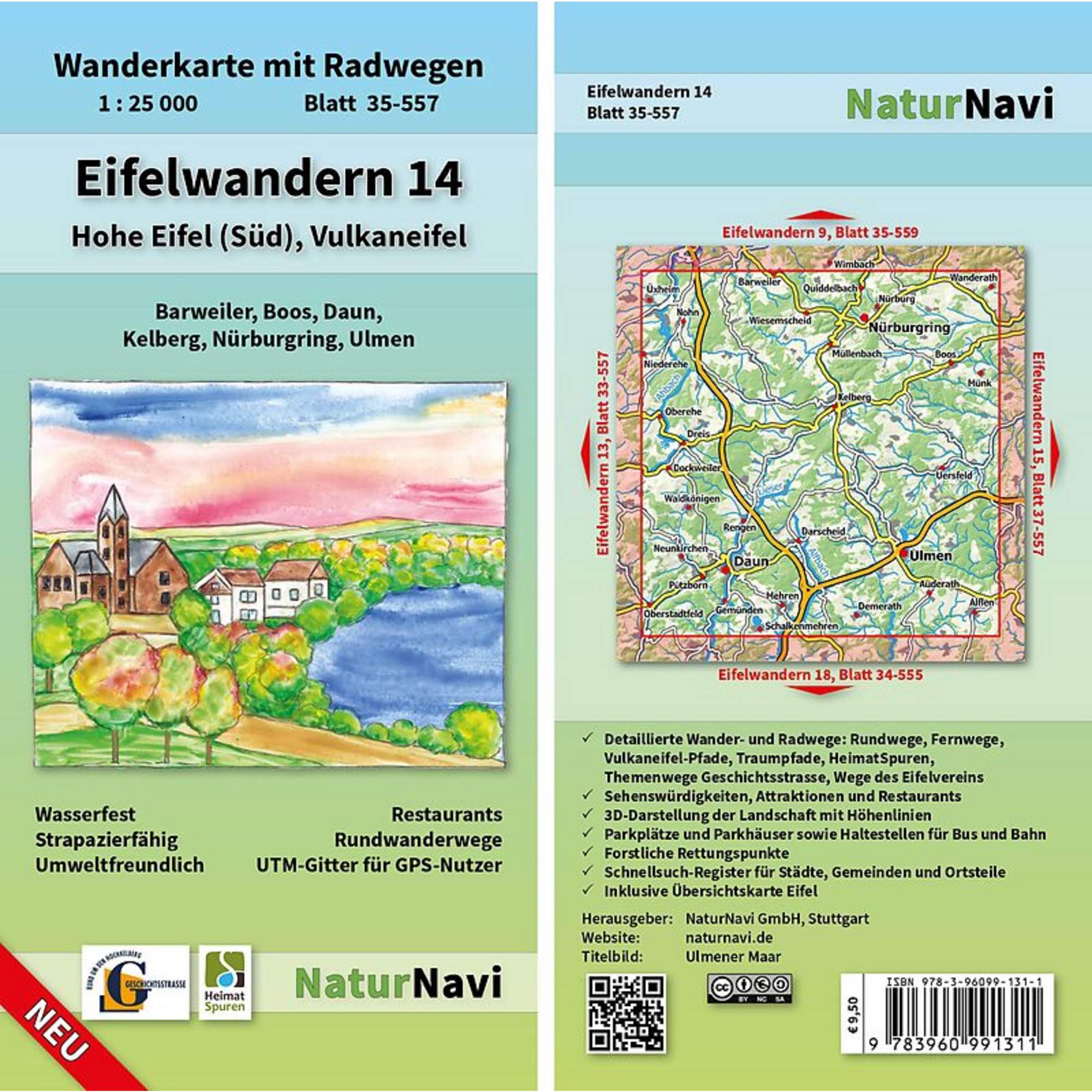 EIFELWANDERN 14 - HOHE EIFEL (SÜD), VULKANEIFEL 1 : 25 000