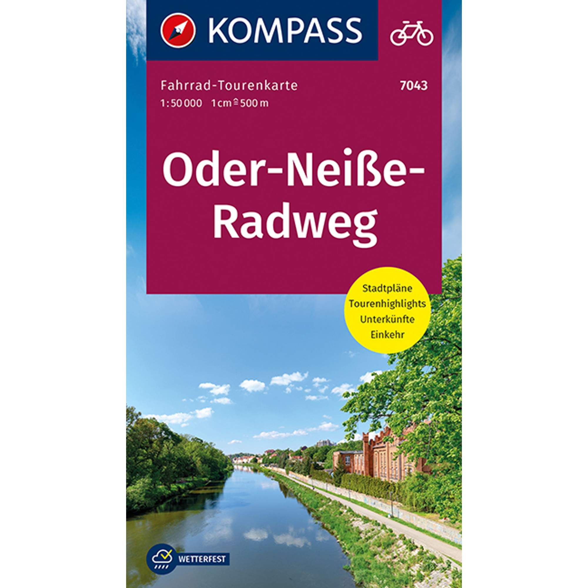 FAHRRAD-TOURENKARTE ODER-NEIßE-RADWEG 1:50 000