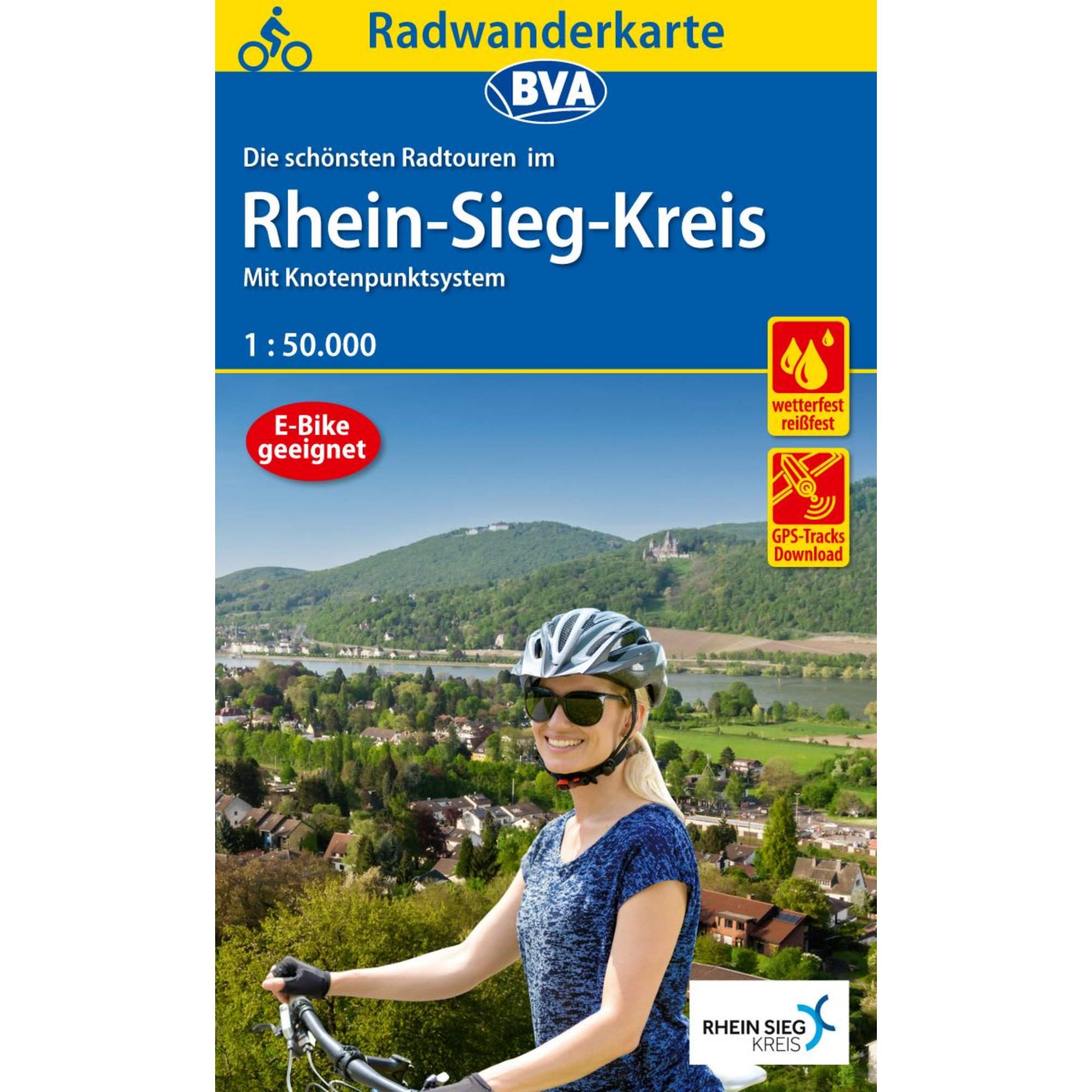 RADWANDERKARTE BVA RADWANDERN IM RHEIN-SIEG-KREIS 1:50.000